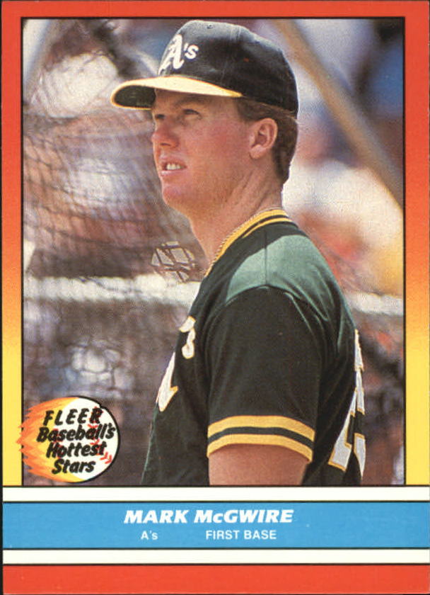 1988 Fleer Hottest Stars Baseball Cards        026      Mark McGwire